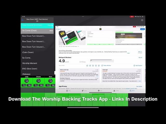 Bow Down (WBT, Paul Morton) Worship Backing Tracks App Preview