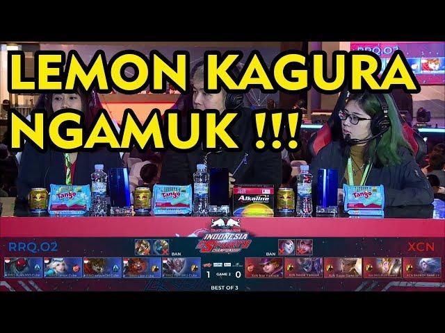 Lemon Kagura Ngamuk Nggak ada Obat !! RRQ vs XCN IEC 2018 Mobile Legends