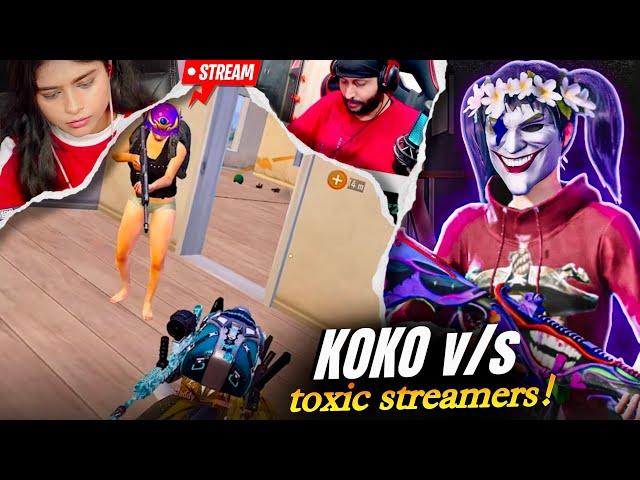 KOKO Takes 4 Streamers OFF Guard: (Unbaised Rush) | BGMI! 