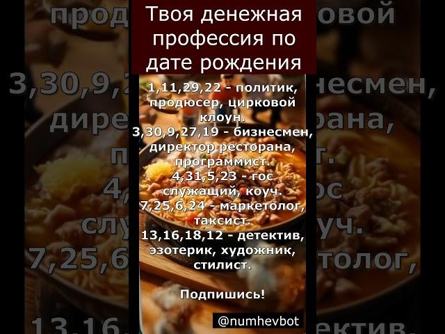 Проверь, какая профессия для тебя по дате рождения!