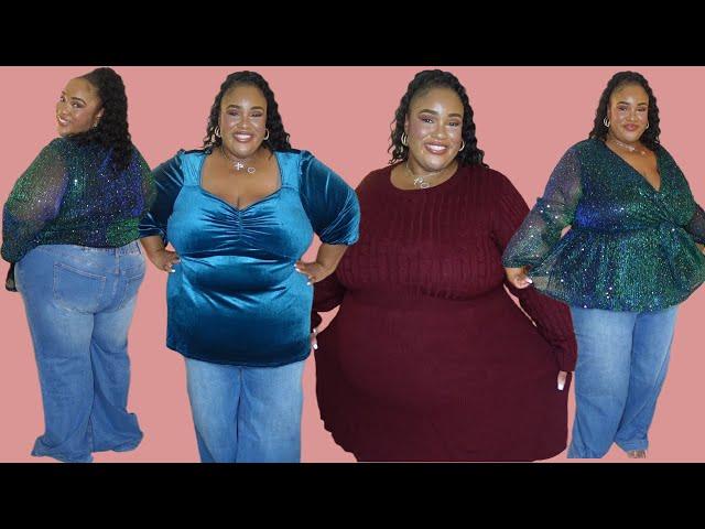 BLOOMCHIC WINTER FASHION STYLE PLUS SIZE TRY-ON HAUL CASUAL & COMFORTABLE STYLISH CLOTHING FOR WOMEN