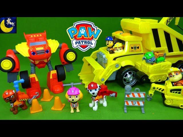 Paw Patrol Construction Ultimate Rescue Toys Rubble Vehicle NEW Collection Set Unboxing Toy Video!