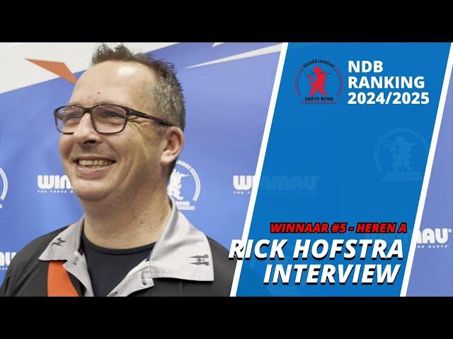 Rick Hofstra: 'Ik vind darten gewoon leuk, maar dit heb ik niet gemist' | NDB Ranking 5 2024/2025