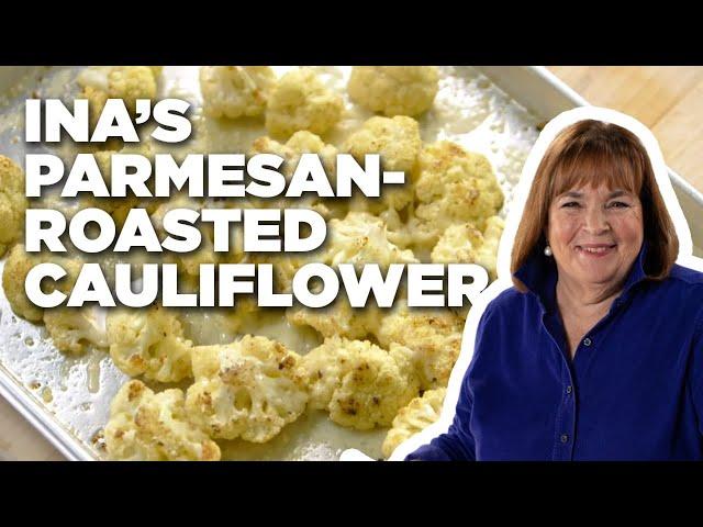 How to Make Ina’s Parmesan-Roasted Cauliflower | Barefoot Contessa: Cook Like a Pro | Food Network