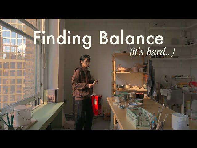 Finding Work-Life Balance as an Artist | nyc studio VLOG
