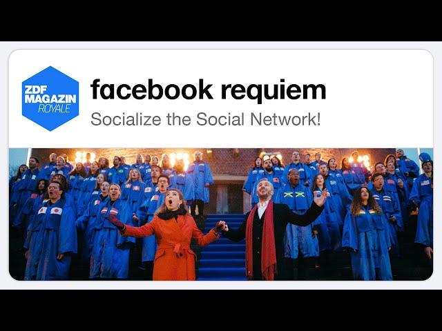 facebook requiem - Socialize the Social Network! | ZDF Magazin Royale