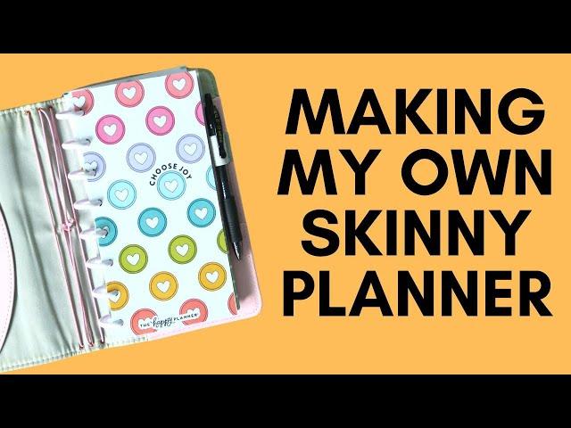 MAKING MY 2023 ON THE GO PLANNER - DIY SKINNY TRAVELLERS NOTEBOOK DISC PLANNER