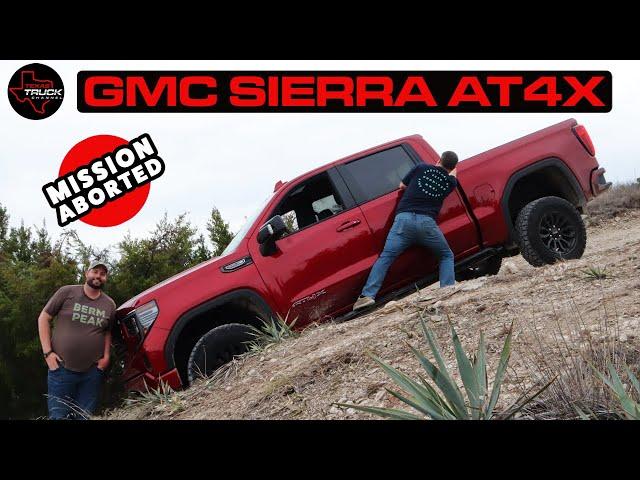 Mission Aborted: GMC Sierra 1500 AT4X Tries Our OFF ROAD Test