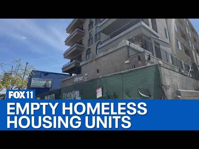 Hundreds of LA homeless housing units remain vacant, report details