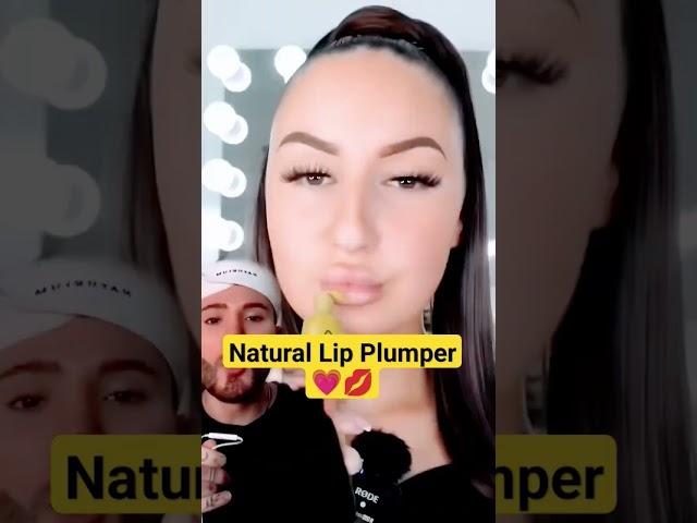 Natural Lip Plumper #viralshort #esthetician #reaction  #viralreels #skincaretips #beauty #love