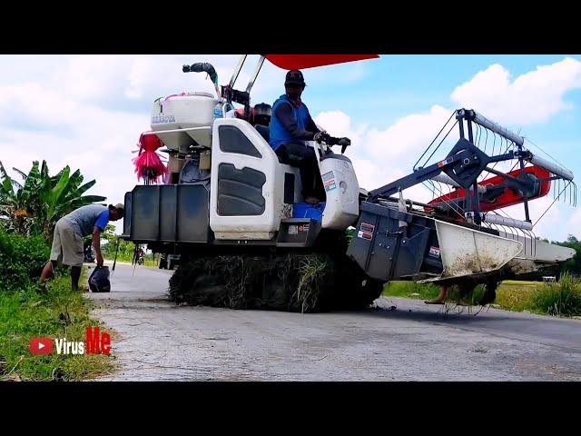 KOMBEN HARVESTER KUBOTA DC 35 NAIK KE JALAN