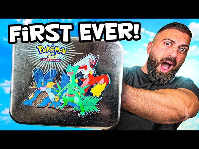 I Opened The First Pokemon Cards Tin EVER MADE!