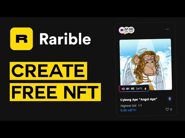 How To Create A FREE NFT On Rarible In 2024 (Easy NFT Tutorial)