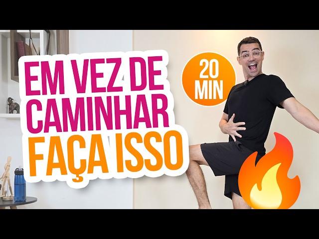 ‍️CAMINHADA EM CASA PARA EMAGRECER | 20 minutos | Aula de Ginástica FÁCIL | Aurélio Alfieri