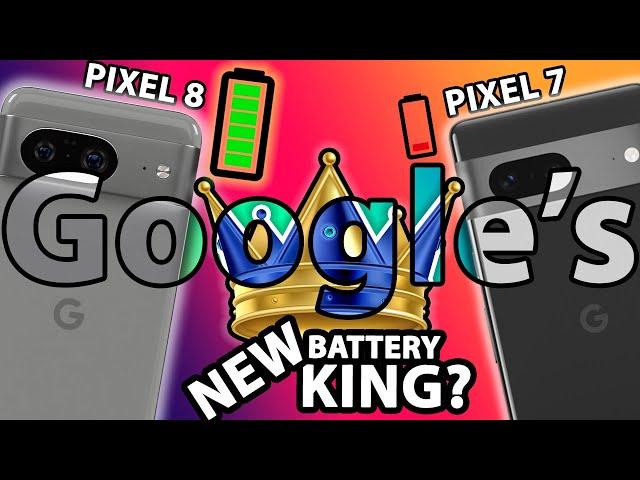 Google Pixel 8 vs Pixel 7 Battery Test - Google's NEW Battery King?!