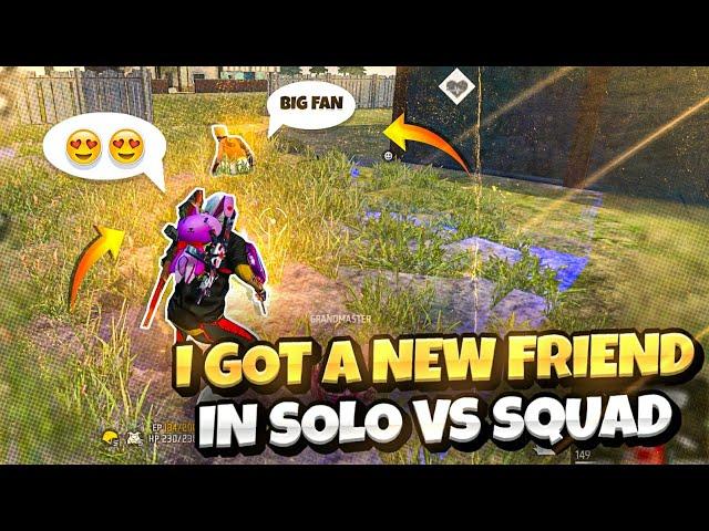 I GOT A NEW FRIEND IN SOLO VS SQUAD  ഓടി വന്നതാ പാവം [Solo Vs Squad 17 Kills]FreeFire Malayalam