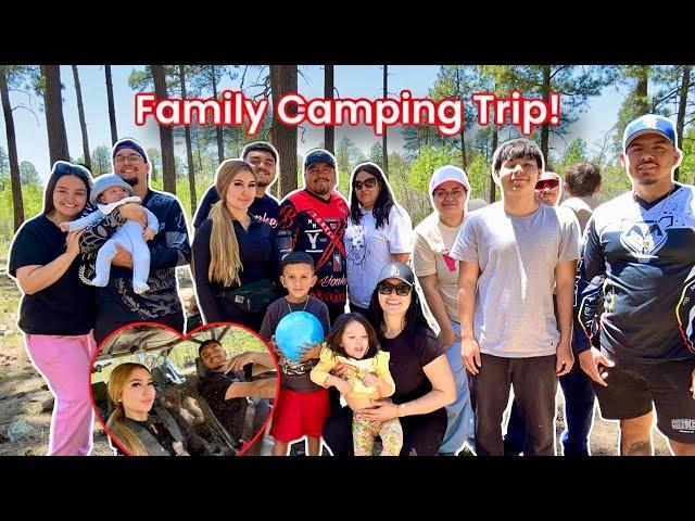 CAMPING WITH BOTH OF OUR FAMILIES....