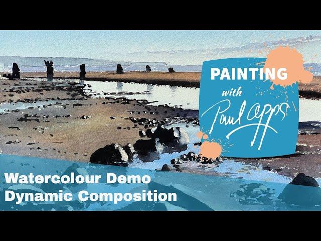 How to Paint a Seascape with a Dynamic Composition in Watercolour