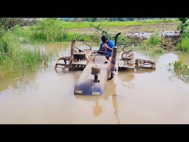 Eicher 380 tractor stuck in river | takes help by eicher | Tractor clip#rajesheslavath