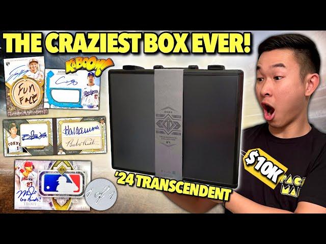 THE CRAZIEST $10,000 BOX EVER (INSANE 1/1s)!  2024 Topps Transcendent Baseball Hobby Box Review