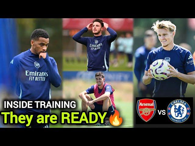 Inside Training Today: Arsenal's Full-Strength Ready to Conquer Chelsea, Full Squad available