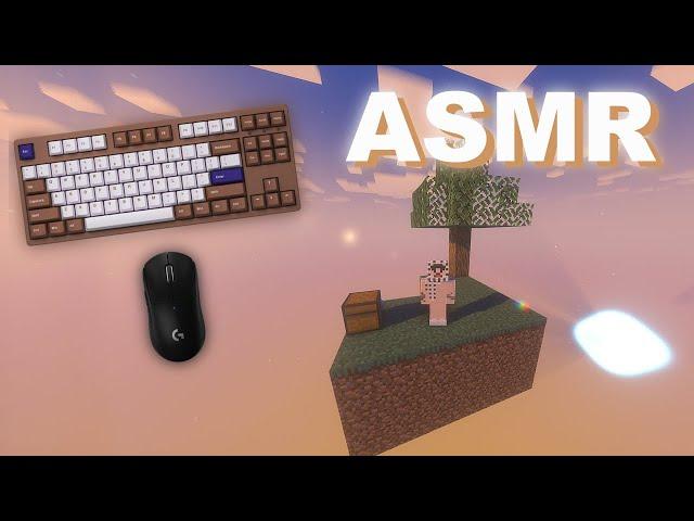 ASMR Gaming Minecraft Skyblock, Keyboard Sounds & Whispering