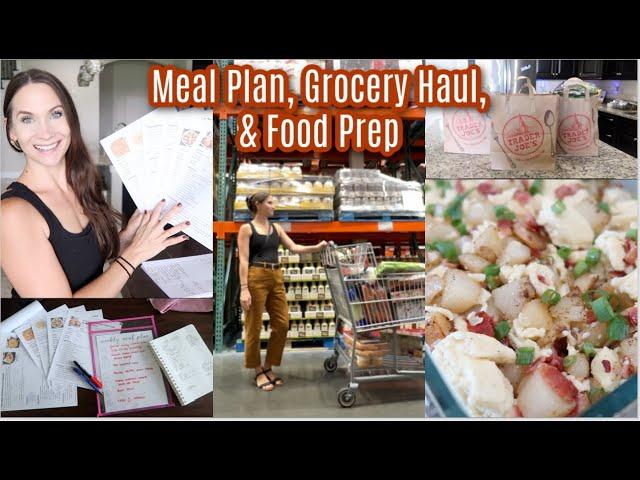 Fall Meal Plan, Costco Grocery Haul & New at Trader Joes Grocery Haul! With A Little Meal Prep Cooki