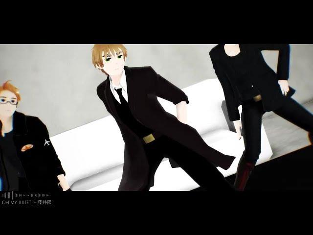 [APH/Hetalia MMD] OH MY JULIET! (England, America, Canada)