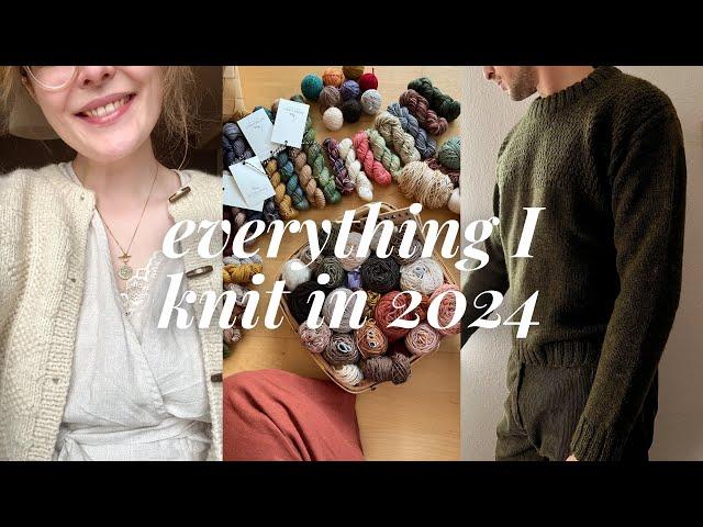 everything I knit in 2024, favorites and stash stats • marlene knits