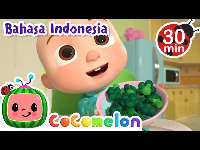 Ya Ya Lagu Suka Sayuran | CoComelon | Lagu Anak | Moonbug Kids Indonesia | Nursery Rhymes