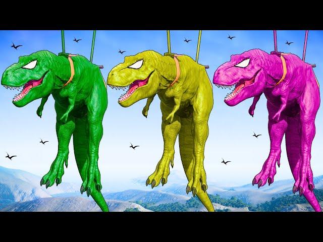Dinosaur T-Rex Color Pack vs IRex Dino Color Jurassic World Evolution Dino Fight Dinosaur