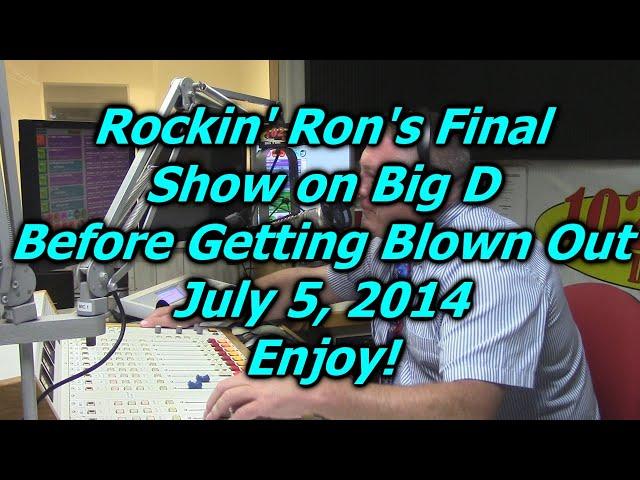 Ron Sedaille - 102.9 WDRC FM - VIDEO AIRCHECK July 5, 2014