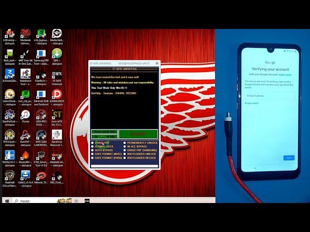 ST MTK Universal Tool FRP Bypass Mediatek model Android 8-9-10-11-12 [[ TESTED LG Q60 ]]