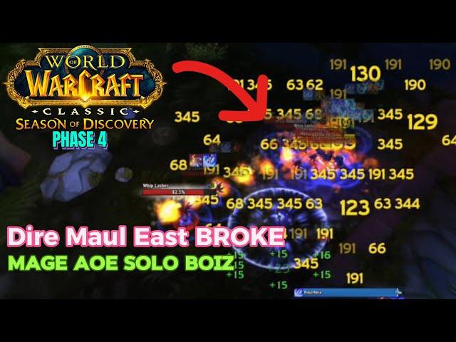 SOD: Phase 4 | Mage Solo Dire Maul East (DME) - SOD Gold Farm