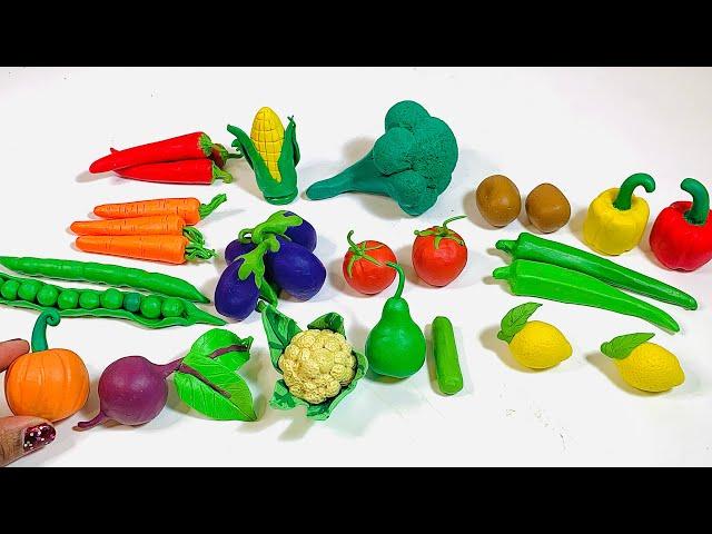 Amazing Techniques To Make Realistic Miniature Vegetables Using Clay | Veggies Making Tutorial