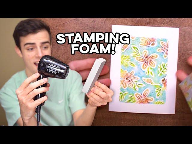 How To Use Simon Hurley create. Stamping Foam!