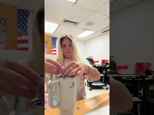 Quick little set up for an easy week! #asmr #teach #learn #students #highschoolteacher #dayinthelife