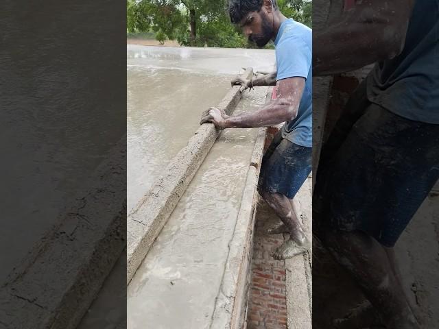 Concrete  #shorts #shortsfeed #construction #concrete #satisfying #amazingshorts #cementplaster