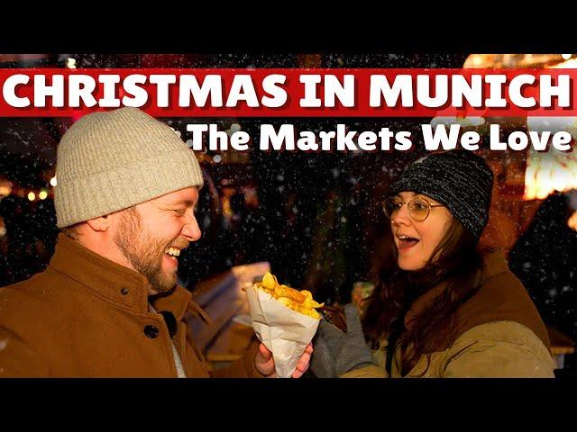 Visiting the Best 3 Local's Munich Christmas Markets! German Winter Holidays Bavaria Americans React