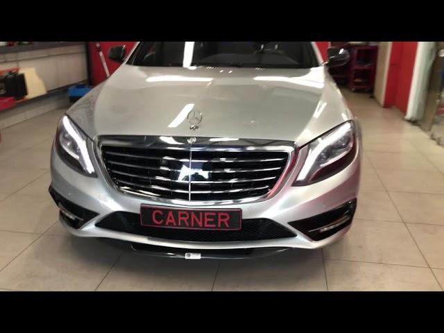 Mercedes-Benz S-Class W222 Amg Real Carbon Mirrors & Dynamic Led Blinker smoke by Carner #w222 #amg