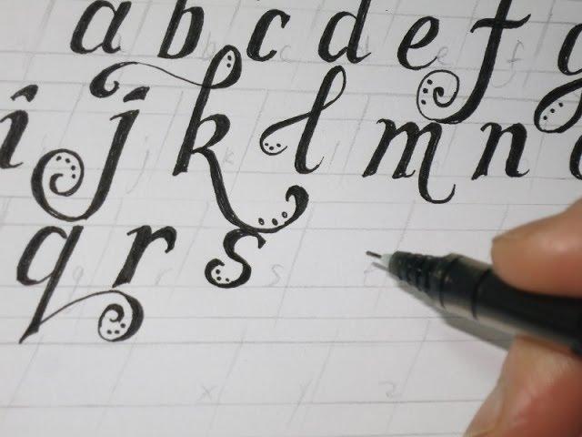 LOWER CASE FANCY LETTERS - How To Prepare The Lines Before drawing the letters