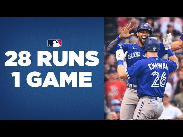 Blue Jays go off for 28 runs in ONE game vs. Red Sox!!!