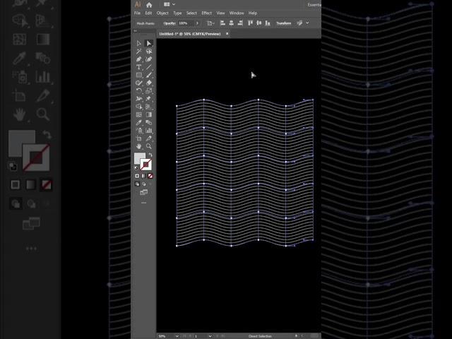 WAVY LINES TEXT EFFECT | in Adobe Illustrator