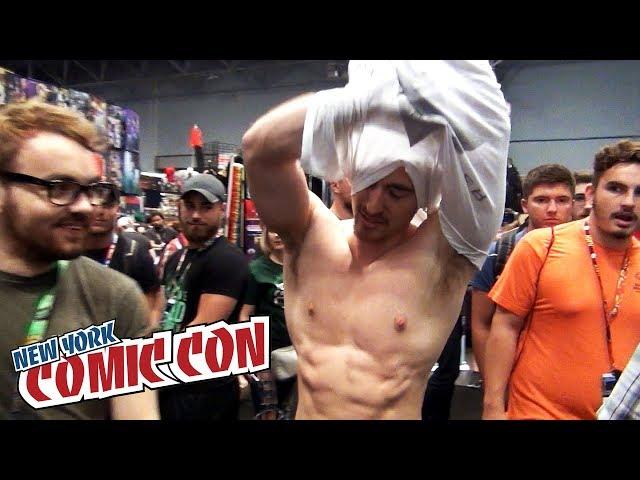 Merch Give Away [SEATIN SNAGS THE SHIRT OFF MY BACK] | NYCC 2017 Marvel: Contest of Champions