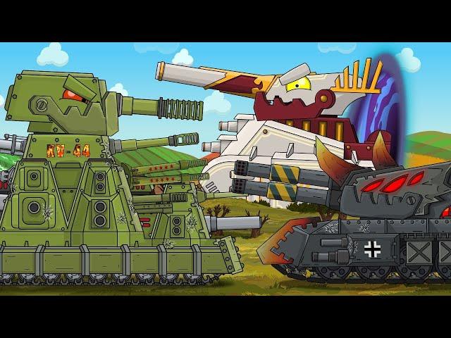 KV-44-M2 and RAMONS encounter: Legendary Battle - Cartoons about tanks