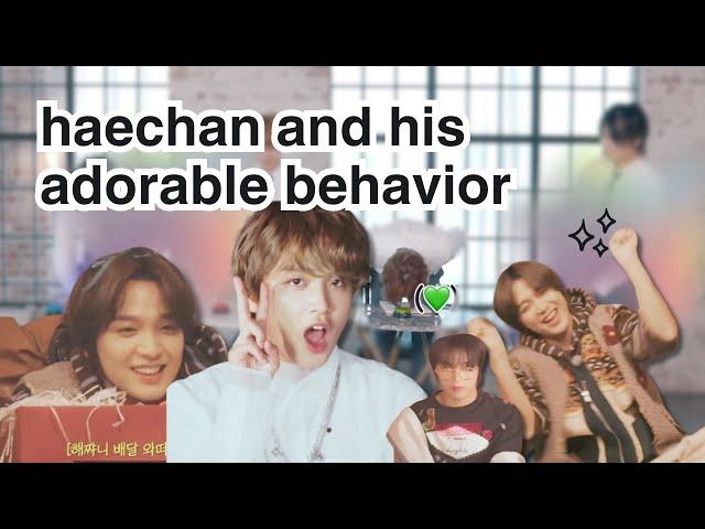 haechan and his adorable behavior