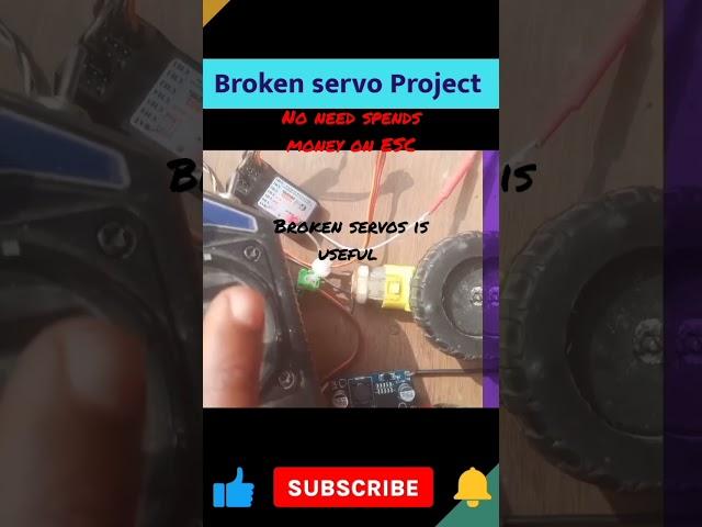 Broken servo projects Brushed esc #viral #project #technology #techtrends