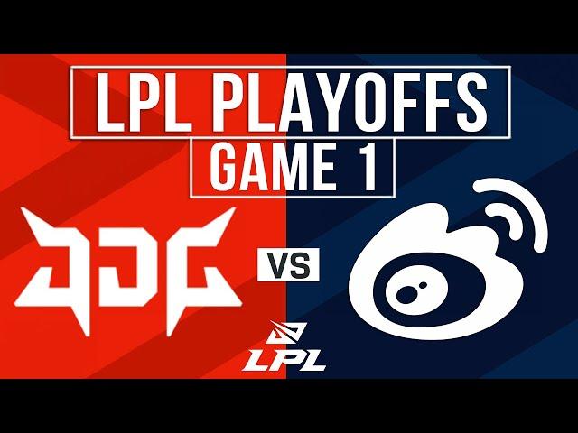 JDG vs WBG Highlights Game 1 | LPL 2024 Spring Playoffs R3 | JD Gaming vs Weibo Gaming