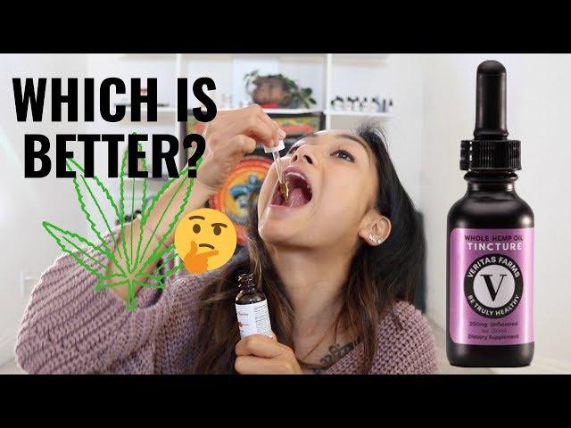 Full Spectrum Hemp Oil vs CBD oil + mini caretaker yoga vlog 