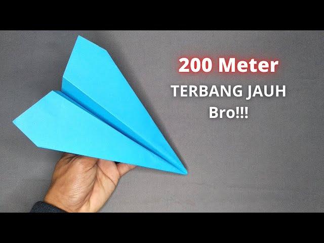 Cara Membuat Pesawat Kertas Terbang Sangat Jauh (200 M) bagai Elang di Malam Hari